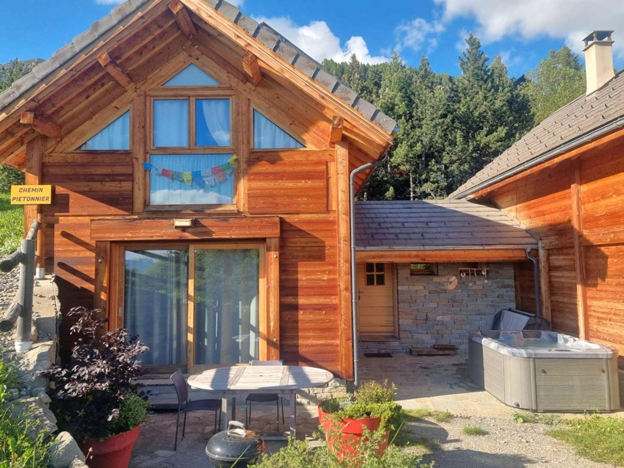 Chalet 6 Pers Avec Spa, Terrasse Plein Sud A Saint-Michel-De-Chaillol - Fr-1-393-22 Eksteriør billede