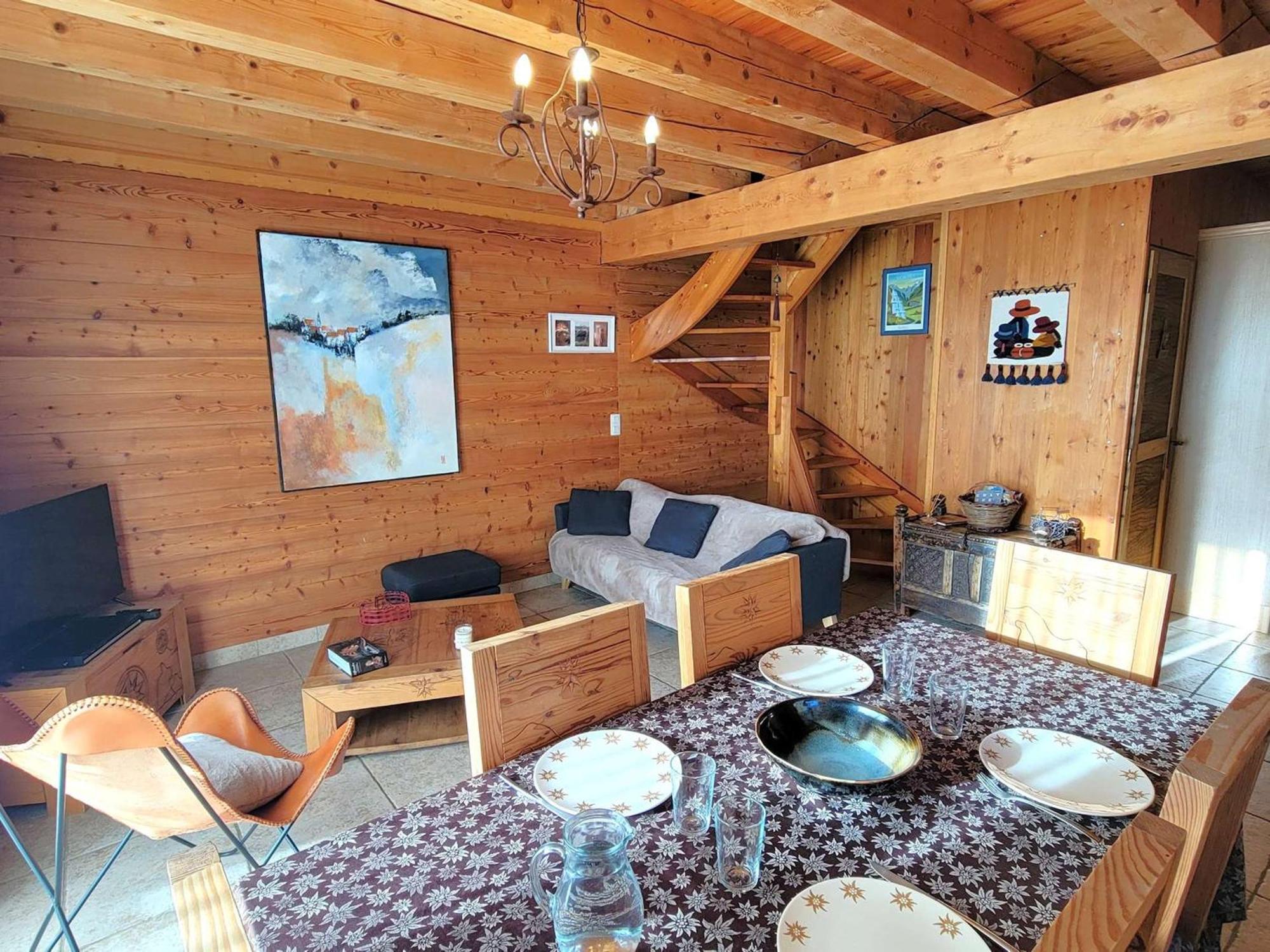 Chalet 6 Pers Avec Spa, Terrasse Plein Sud A Saint-Michel-De-Chaillol - Fr-1-393-22 Eksteriør billede
